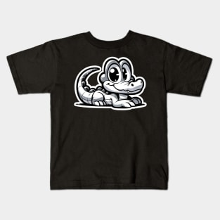 cute cartoon crocodile Kids T-Shirt